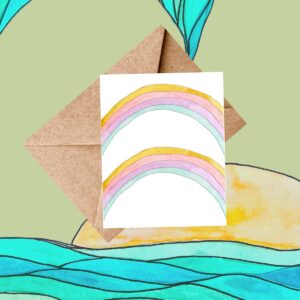 Double Rainbow Card