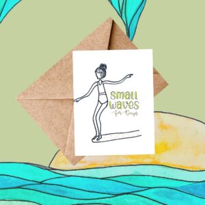 Small Waves for days card