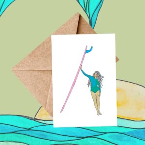 Surfer Girl Card