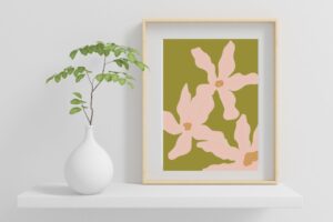 Tiare Flower Print Green