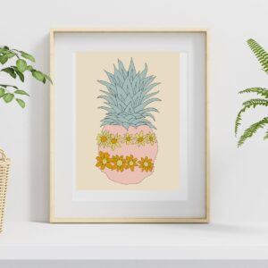 Boho Pineapple Print