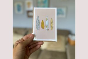 Floral Surfboard Quiver card 