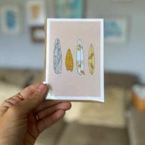 Floral Surfboard Quiver card
