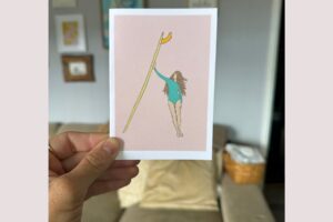 Surf Check Pink Background