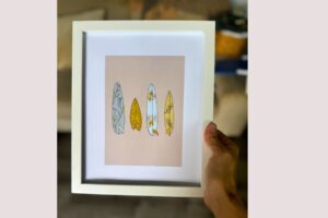 Surfboard Quiver Floral Print