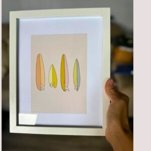 Surfboard Quiver Print