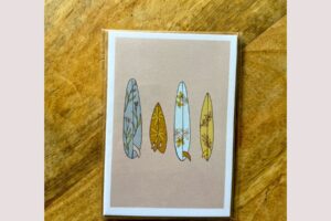 Floral Surfboard Quiver card 