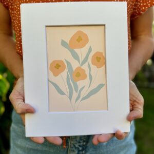 California poppies print photo sierra rehrer designs