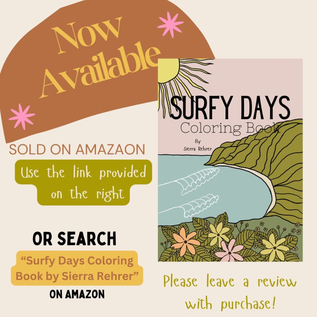 Surfy Days coloring book